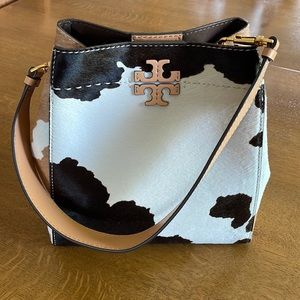 Tory Burch calf hair hobo bag